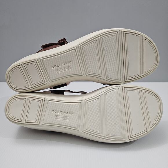 Cole Haan OG Peyton Sandal Womens 10 Flatform Pecan Snake Print Leather Wedge - Picture 13 of 15